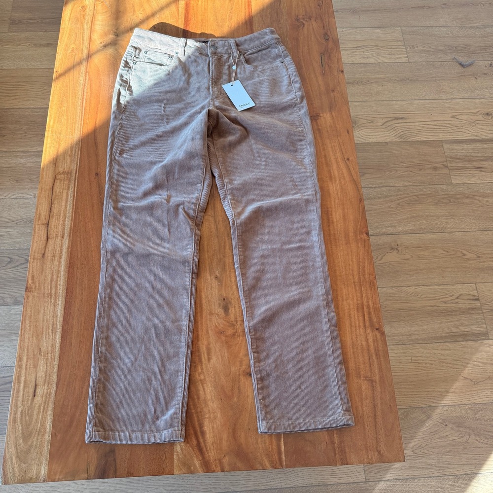 Quince Women's Brown Corduroy Straight Leg Pants Size 6 NWT